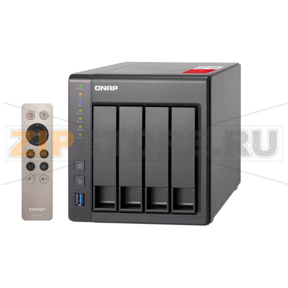 Накопитель сетевой QNAP D4-PRO-REV-B 