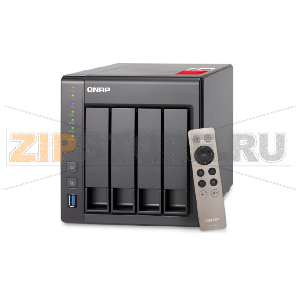 Накопитель сетевой QNAP D4-PRO-REV-B 