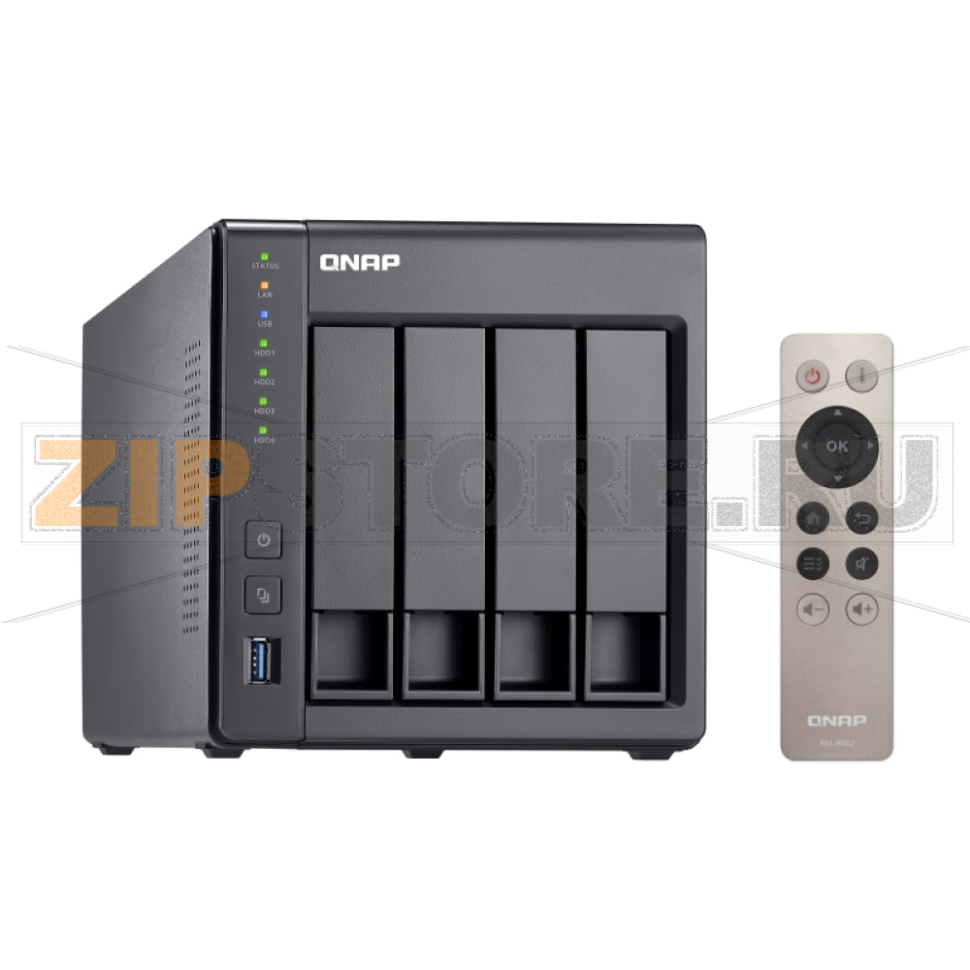 Накопитель сетевой QNAP D4-PRO-REV-B 