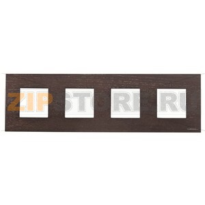 Рамка четырехместная, натуральное венге ABB 2CLA227400N2101 