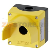 ПУСТОЙ КОРПУС ДЛЯ СБОРКИ ПОСТА УПРАВЛЕНИЯ С С КНОПКОЙ 22MM, С КРУГЛЫМ ВЫРЕЗОМ, МАТЕРИАЛ КОРПУСА - МЕТАЛЛ, КРЫШКА КОРПУСА - ЖЁЛТАЯ, С ЗАЩИТНЫМ КОЗЫРЬКОМ, 1 ТОЧКА УПРАВЛЕНИЯ, МЕТАЛЛ, МОНТАЖ КОНТАКТНЫХ МОДУЛЕЙ - НА ОСНОВАНИИ КОРПУСА, TOP AND BOTTOM 1 X M20 E