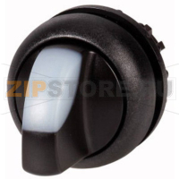 Головка переключателя, пластик, черная: 1 шт Eaton M22S-WRLK-W