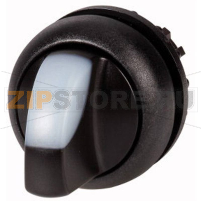 Головка переключателя, пластик, черная: 1 шт Eaton M22S-WRLK-W 