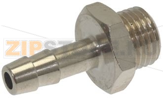 НИКЕЛИРОВАННЫЙ ПАТРУБОК ДЛЯ ШЛАНГА Ø 1/4&quot;M Ø 7 