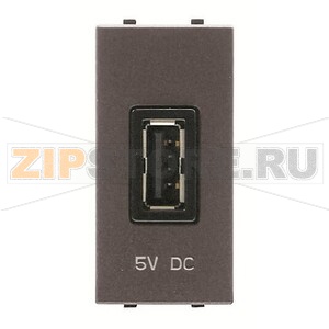 USB-переходник, 1М, 2000 мА, 5 В, антрацитовый ABB 2CLA218520N1801 