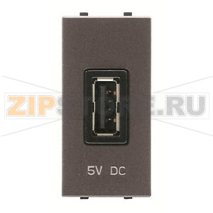 USB-переходник, 1М, 2000 мА, 5 В, антрацитовый ABB 2CLA218520N1801 