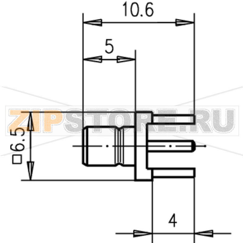 Разъем SMB, 50 Ом, 1 шт Telegärtner J01160A0311 