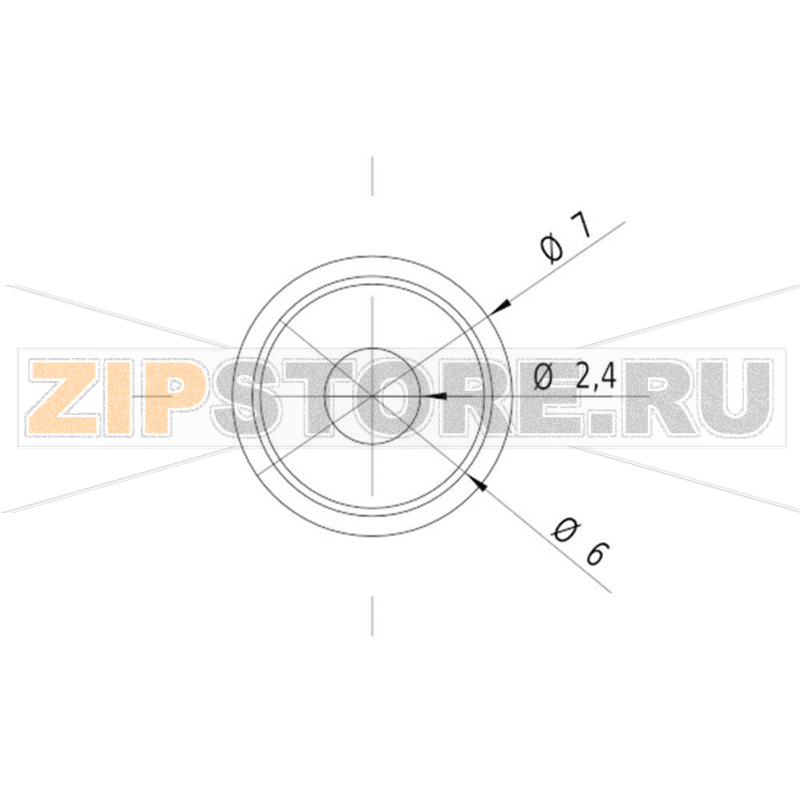 Модуль лазерный, красный, 1 МВт Picotronic DG650-1-5(7x14) 