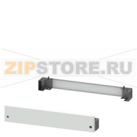 SIVACON, Base, for cabinets with front door H: 100 mm, W: 900 mm, RAL 7035, 4 feet and 2 masking frames Siemens 8MF1090-2CS