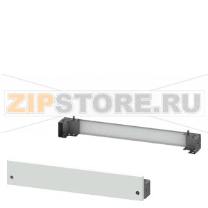 SIVACON, Base, for cabinets with front door H: 100 mm, W: 900 mm, RAL 7035, 4 feet and 2 masking frames Siemens 8MF1090-2CS 