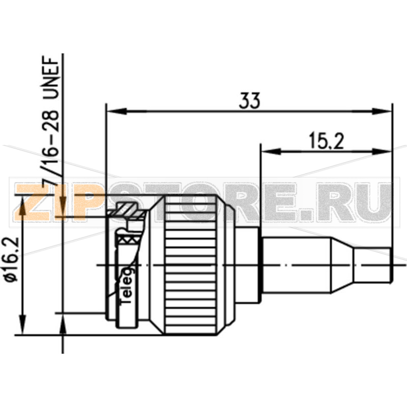 Разъем TNC, 50 Ом, 1 шт Telegärtner J01010A0038 