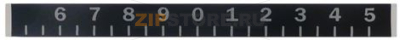 GRADUATED REGISTER KNOB LABEL 