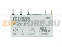Вставное миниатюрное реле Phoenix Contact REL-MR- 24DC/21AU