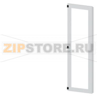 SIVACON, door half, left, inspection window, IP55, H: 2200 mm, W: 600 mm, RAL 7035, Protection class 1 Siemens 8MF1260-2UT25-0BE2