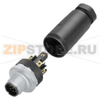 RF connector M12 8-pole, male, straight, Screw terminal Minimum order quantity 5 units Siemens 6GT2090-0BE00