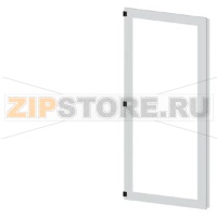 SIVACON, door half, left, inspection window, IP55, H: 2200 mm, W: 900 mm, RAL 7035, Protection class 1 Siemens 8MF1290-2UT25-0BE2