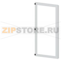 SIVACON, door half, left, inspection window, IP55, H: 2200 mm, W: 900 mm, RAL 7035, Protection class 1 Siemens 8MF1290-2UT25-0BE2