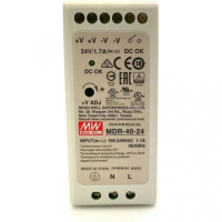 Блок питания 24 В, 40 Вт, 1.7 А MOXA MDR-40-24