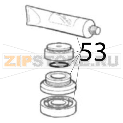 Kit bearing N seal Scotsman AF 124 Kit bearing N seal Scotsman AF 124Запчасть на деталировке под номером: 53