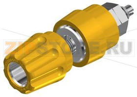 Клемма 4 мм, 63 A, 30 В, желтая Hirschmann PKNI 10 B YELLOW 