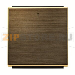 Клавиша для одноклавишных выключателей/переключателей/кнопок с символом &quot;I/O&quot;, античная латунь ABB 2CLA850120A1201 