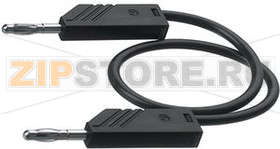 Провод тестовый 0.5 м, черный Hirschmann MLN 50/2.5 BLACK 