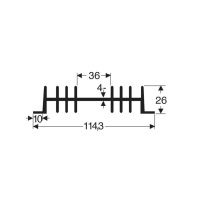 Радиатор 2 К/Вт, 100x111x26 мм Fischer Elektronik SK 01 100 SA