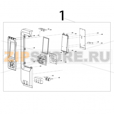 LCD Panel assy TSC MX641P LCD Panel assy TSC MX641PЗапчасть на деталировке под номером: 1