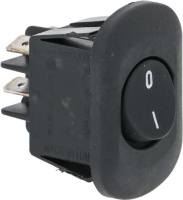 ЧЕРНЫЙ ДВУПОЛЮСНЫЙ ПЕРЕКЛЮЧАТЕЛЬ 16A 250В