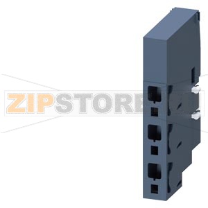 МОДУЛЬ ПОДВОДА ПИТАНИЯ, УСТАНОВКА СЛЕВА ИЛИ СПРАВА, СИЛОВАЯ ЦЕПЬ: ПРУЖИННЫЕ КЛЕММЫ, КЛЕММЫ MAX. 25 MM2 Siemens 3RA6830-5AC 