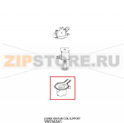 Lower venturi coil support Unox XVC 105 Lower venturi coil support Unox XVC 105Запчасть на деталировке под номером: 80Название запчасти на английском языке: Lower venturi coil support Unox XVC 105