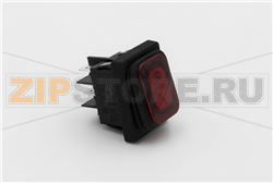 SWITCH 2-POLE RED 230V 