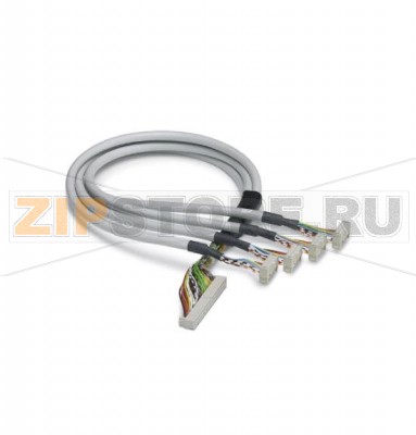 Подготовленный круглый кабель для системы кабельной разводки VARIOFACE Phoenix Contact FLK 50/4X14/EZ-DR/1000/KONFEK с одним 50-контактным и четырьмя 14-контактными разъемами с пружинными зажимами, для распределения до 32 каналов (4 х 8), количество контактов: 50/ 4 x 14, длина кабеля 10,0 м.Минимальный заказ: 1 шт.Упаковка: 1 шт.
