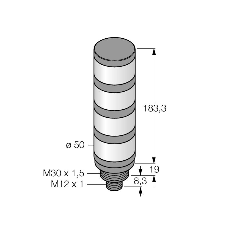 Колонна сигнальная Turck TL50GYRBQ 