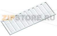Маркировочная карта WSB; в картах; МАРКИРОВАНО; S (100x); not stretchable; Горизонтальная маркировка; с креплением на защелке; белые Wago 209-582