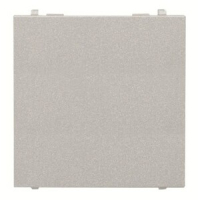 Заглушка двухмодульная, серебристая ABB 2CLA220000N1301