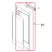 Escutcheon, control Menumaster RCS511-P1325802M
