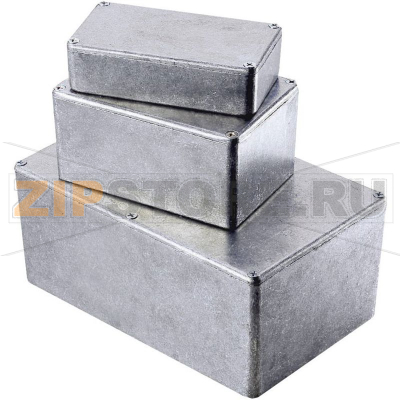 Корпус алюминиевый 187.5x187.5x67 мм, черный, 1 шт Hammond 1590WFBK 