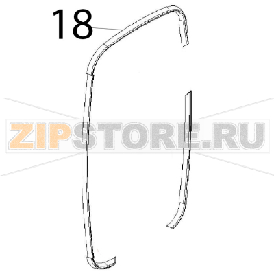 External glass gasket Angelo Po FC1011G External glass gasket Angelo Po FC1011GЗапчасть на деталировке под номером: 18