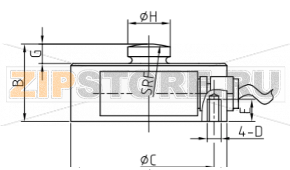 Тензодатчик без узла встройки Keli YBSC 10t 