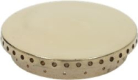 BURNER CAP PERFORATED BRASS POLISHED