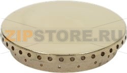 BURNER CAP PERFORATED BRASS POLISHED 