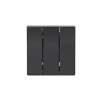 Клавиша для трехклавишных выключателей/переключателей/кнопок, глухая, антрацитовая ABB 2TKA000514G1