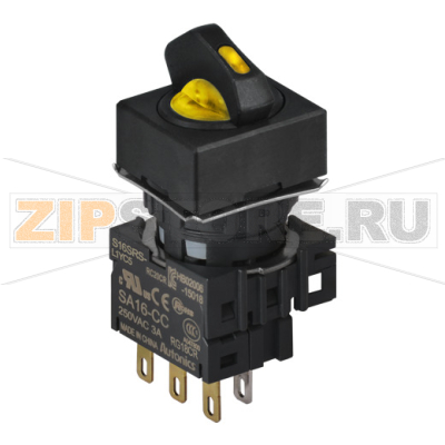 Переключатель селекторный, Ø отверстия: 16 мм Autonics S16SRS-L6YC24 