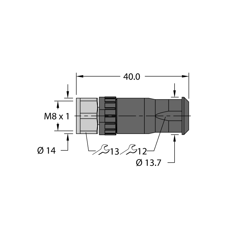 Разъем разборный Turck FW-PRKPM0420-SA-S-0406 