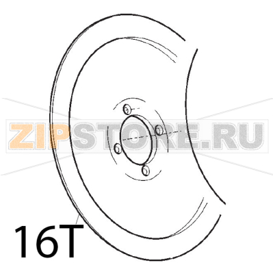 Lama 250-40/3/210 naz. teflonata Sirman Agata 250 Lama 250-40/3/210 naz. teflonata Sirman Agata 250Запчасть на деталировке под номером: 16T