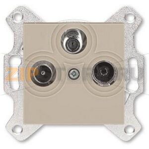 Розетка TV-R-SAT, кофе макиато ABB 2CHH083303A6018 