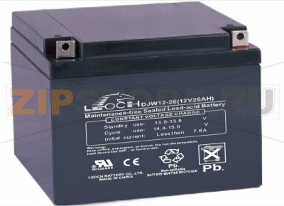 Leoch DJW12-26 AGM аккумулятор Leoch DJW12-26 Характеристики: Напряжение - 12В; Емкость - 26Ач; Габариты: длина 166 мм, ширина 175 мм, высота 125 мм, вес: 8 кг