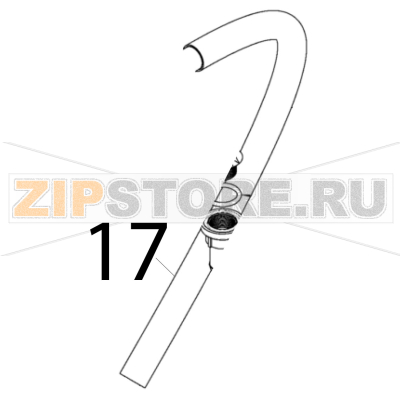 Drain hose Scotsman B 7040 Drain hose Scotsman B 7040Запчасть на деталировке под номером: 17