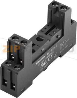 Розетка для 2 контактных реле R2G, 10A Shenler SRB08-E 
